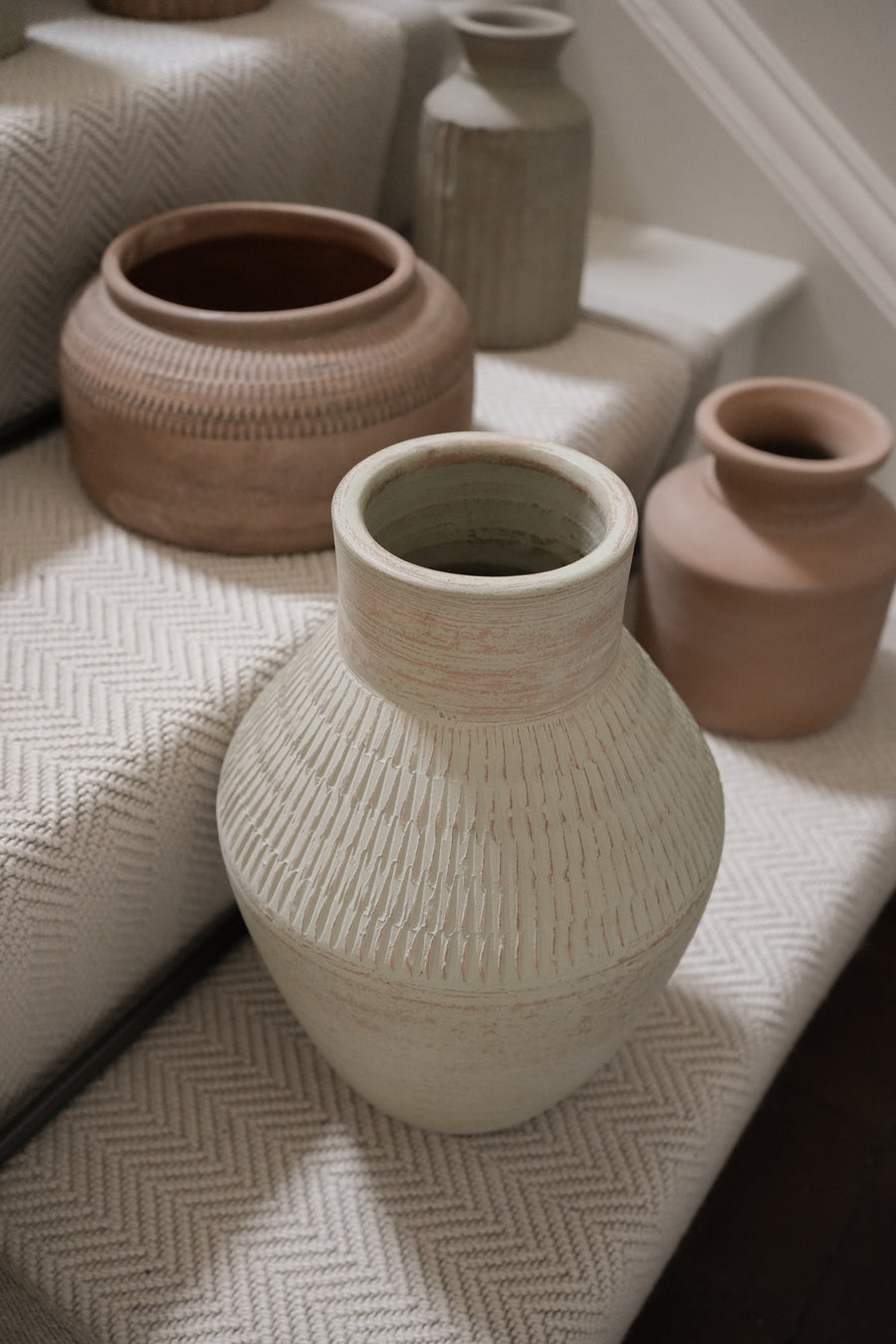 Kemi Terracotta Vase - Green