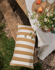 Bold Stripe Cushion Golden Yellow 60 x 30 cm