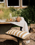 Bold Stripe Cushion Golden Yellow 60 x 30 cm