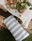 Bold Stripe Cushion Blue 60 x 30cm