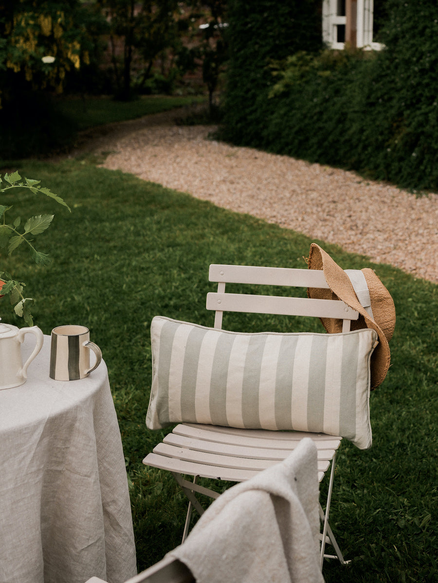 Bold Stripe Cushion Sage 60 x 30cm