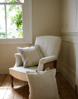 The St Ives Stripe Cushion - Antique Cream