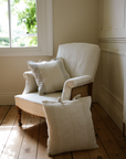 The St Ives Stripe Cushion - Antique Cream