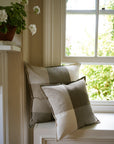 Herb Giant Check Cushion, 60x60 Green