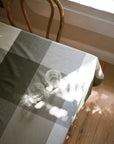 Herb Giant Check Tablecloth Green