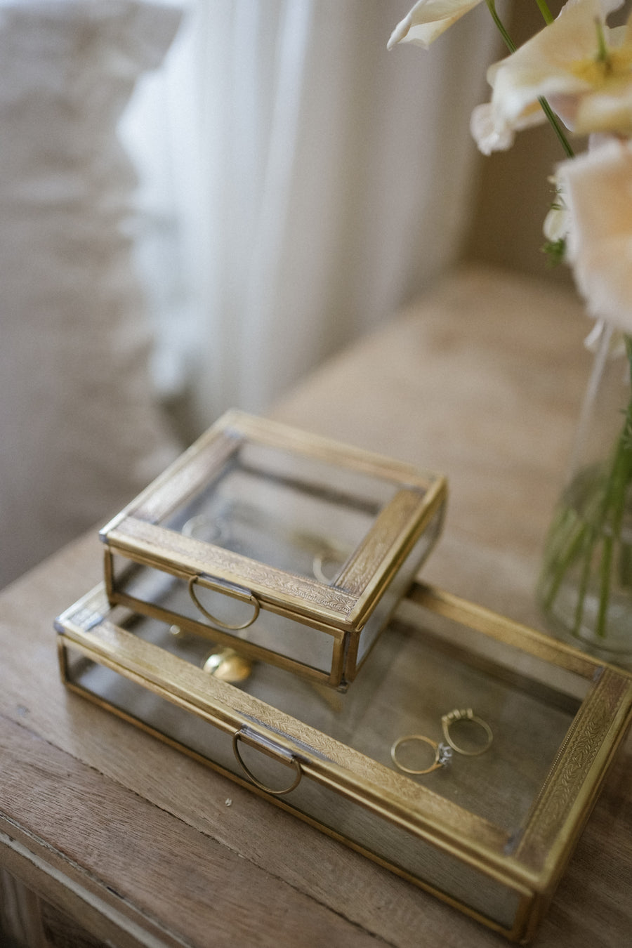 Small Glass Box Design Decorative Glass box - Small (in cotton bag) – Gathered Living