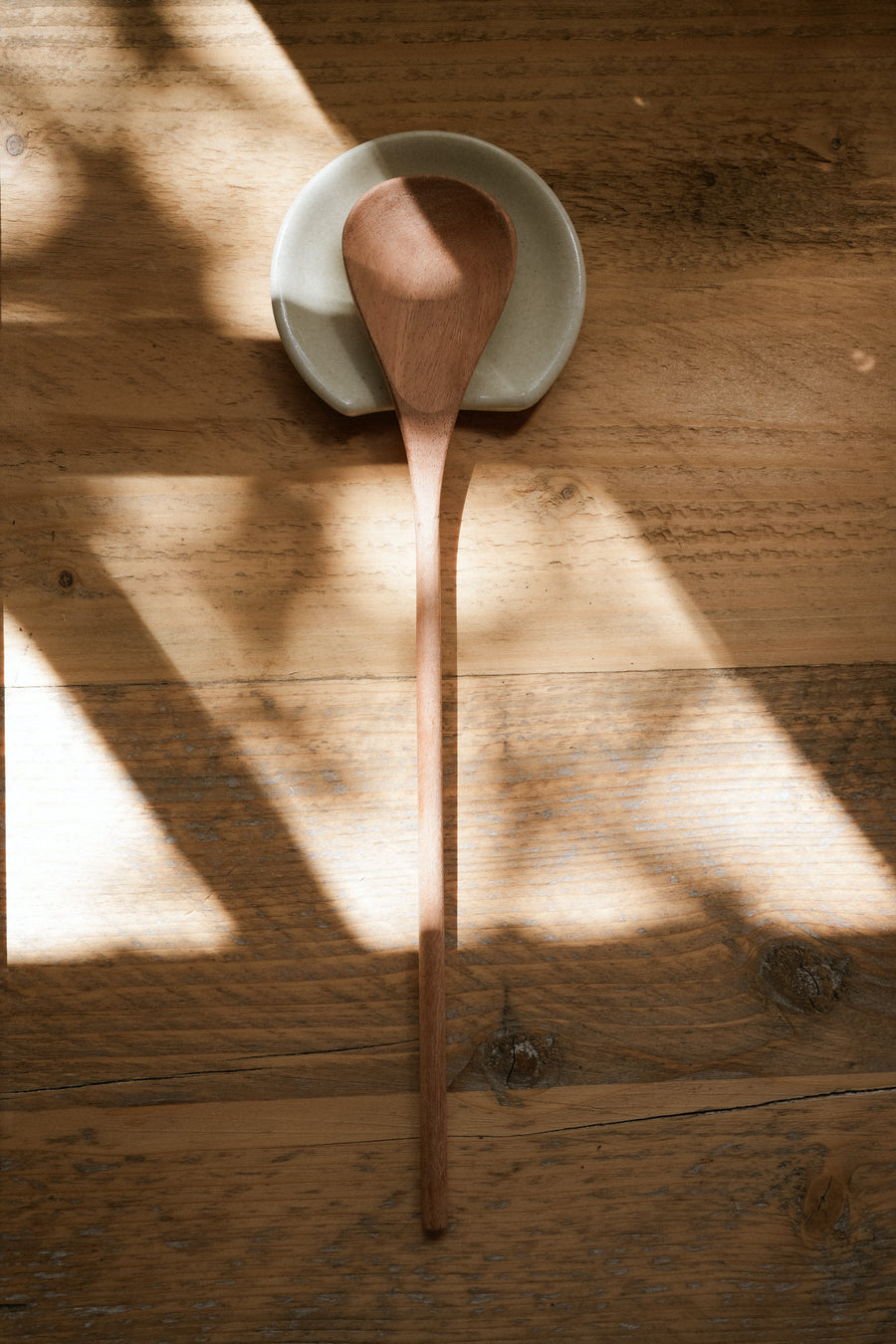 Acacia Wood Long Pear Shaped Spoon