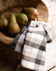 Herb Giant Check Napkin Black