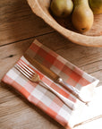 Herb Giant Check Napkin Cinnamon