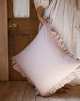 The Brighton Pavilion Chalk Pink Washed Linen Cushion