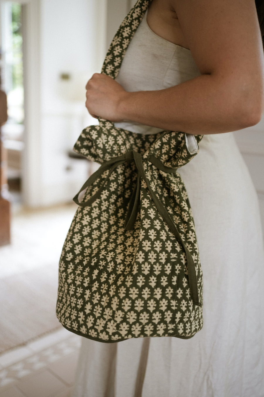 Blockprint Duffle Bag - Forest