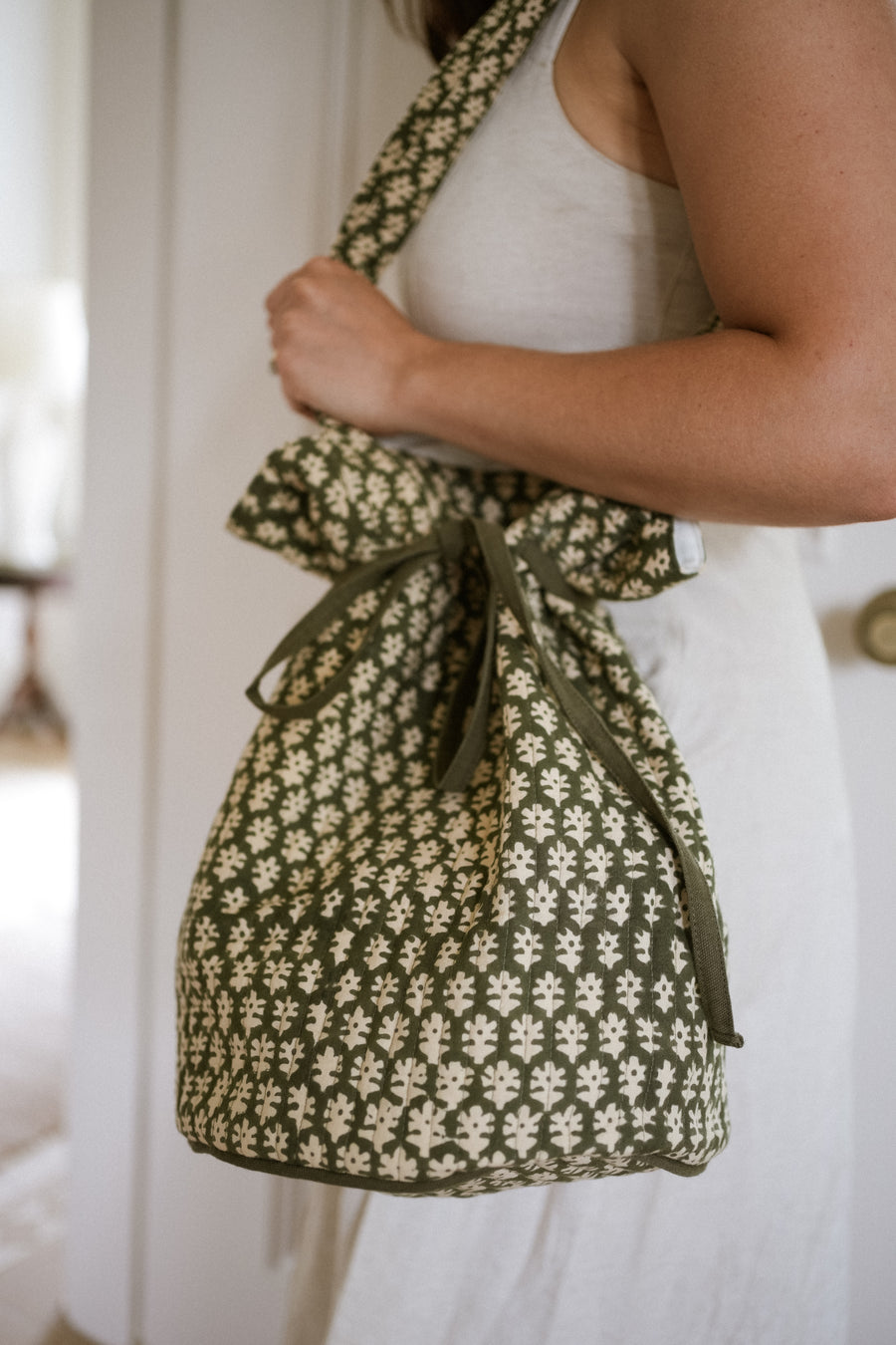 Blockprint Duffle Bag - Forest