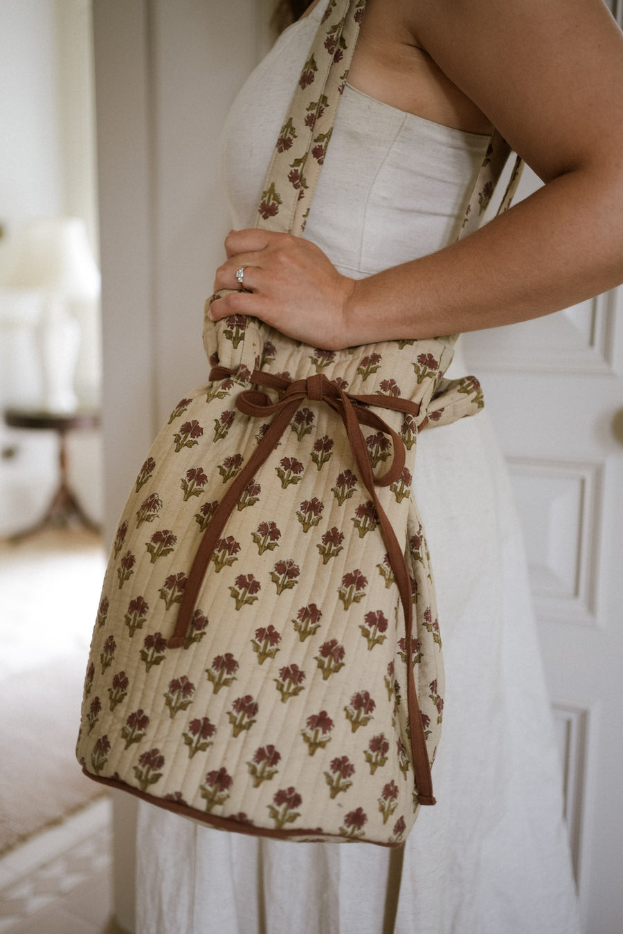 Blockprint Duffle Bag - Tulip