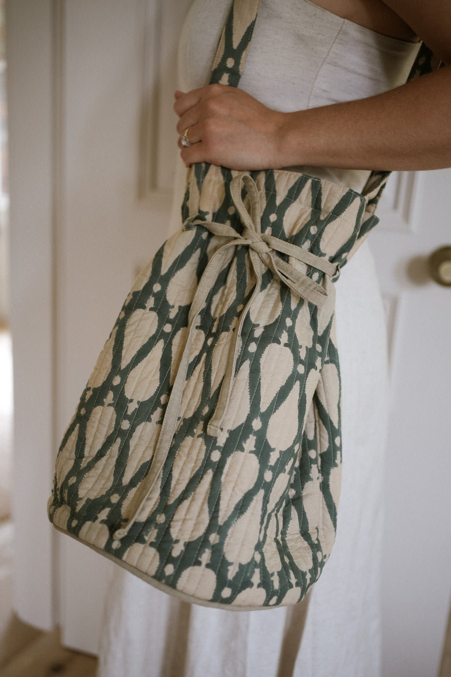 Blockprint Duffle Bag - Indian Teal