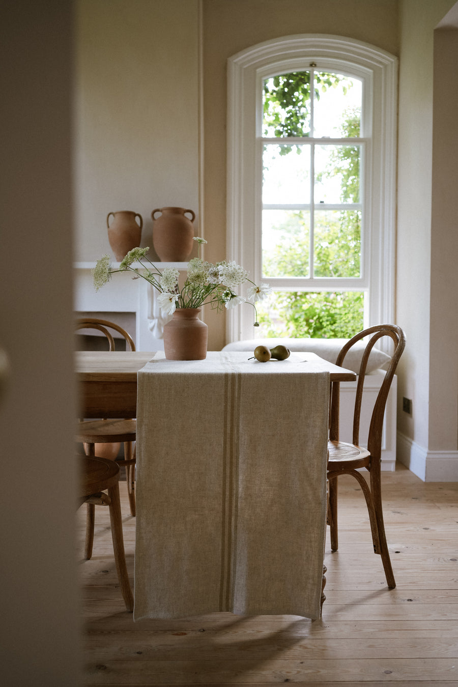 The Timeless Linen Table Runner - Antique Cream