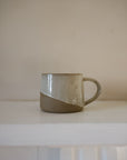 Slanted Glaze Koko Mug - Milk White