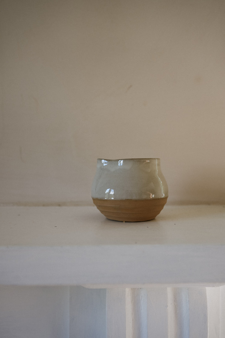 Stoneware Rounded Jug | Milk White