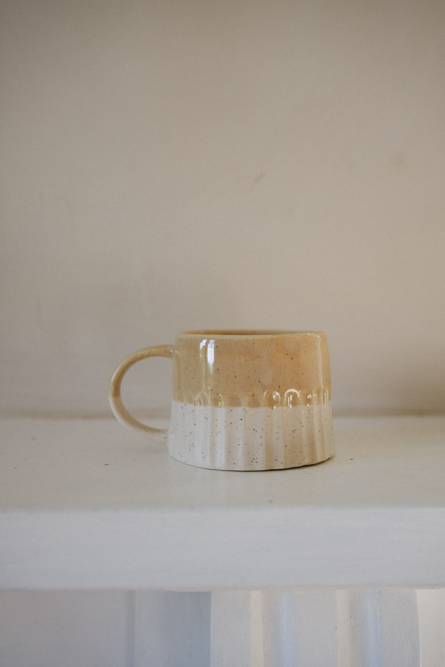 Ridged Double Glaze Mug