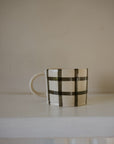 Gingham Mug - Pebble