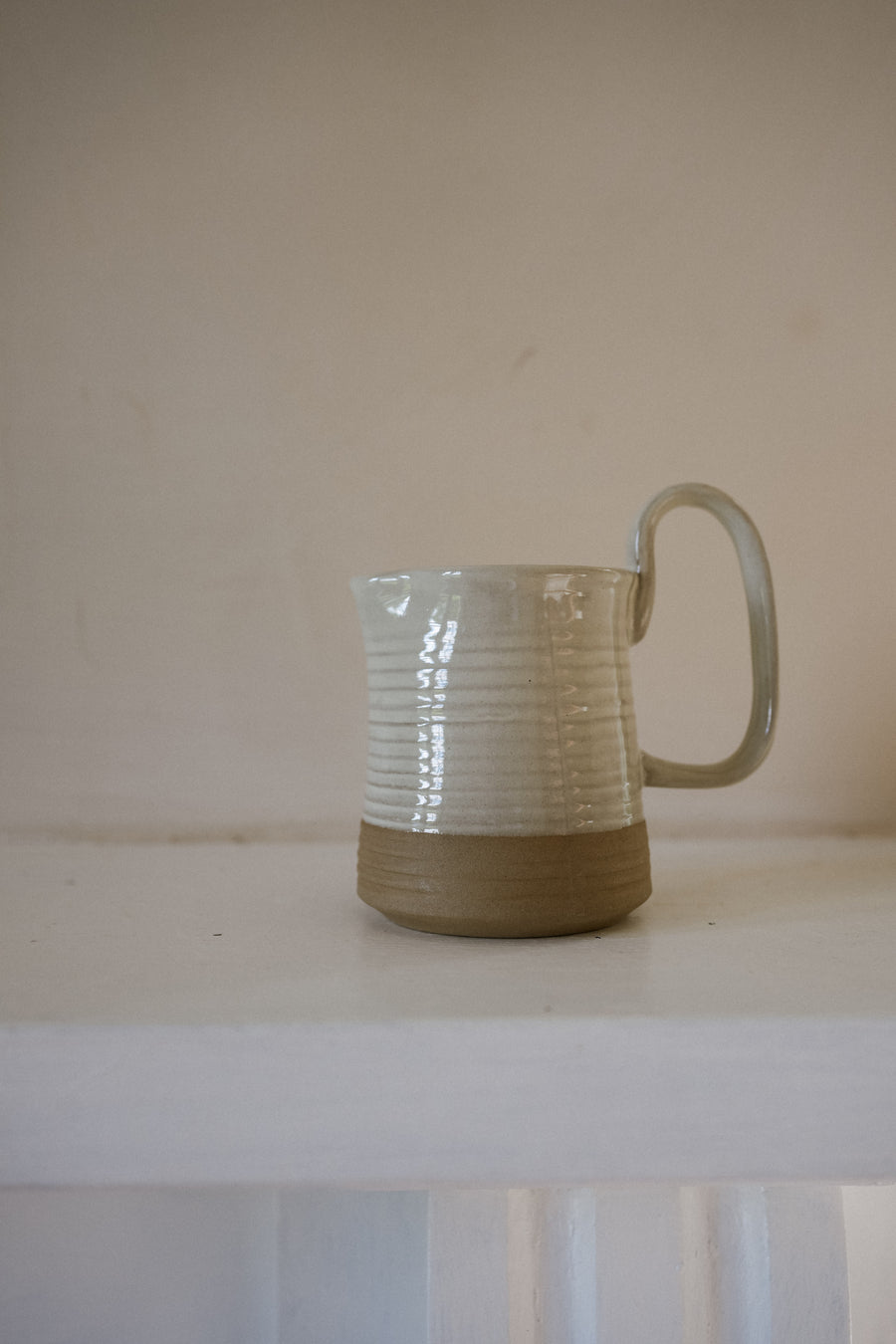 Stoneware Kulampu Jug | Milk White