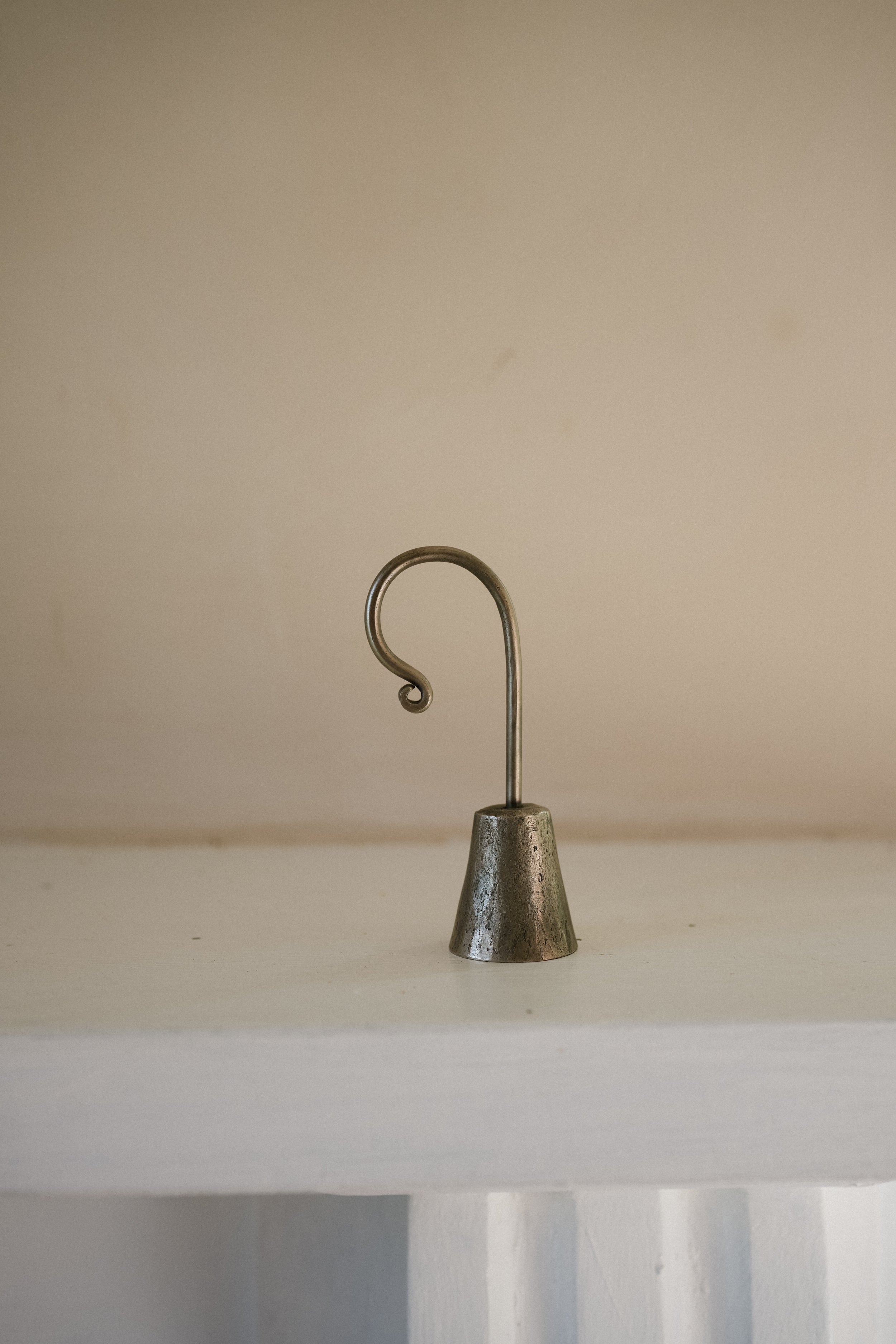 Curved Antique Silver Candle Snuffer (in Cotton bag)