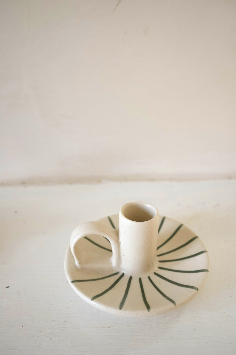 Wee Willy Winkee Candle Holder | Forest Pinstripe