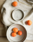 Hand Painted Breton Stripe Olive Dish - Taupe