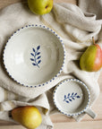 Hand Painted Botanic Olive Dish - Ink