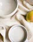 Hand Painted Breton Stripe Olive Dish - Ink