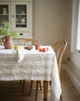 The Provence Stripe Tablecloth | Natural Wide Stripe