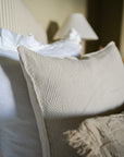 The Kensington Scalloped Cushion | Antique White