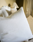 The Kensington Scalloped Cushion | White