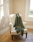 The Chantilly Throw | Olive