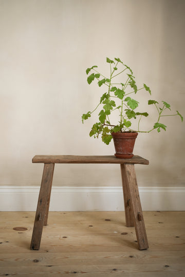 Small Natural Wood Recycled Bench