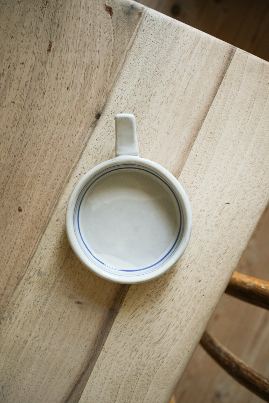 Hand Painted Breton Stripe Olive Dish - Ink