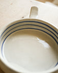 Hand Painted Breton Stripe Olive Dish - Ink