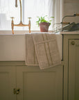 The Timeless Linen Oven Glove - Antique Cream