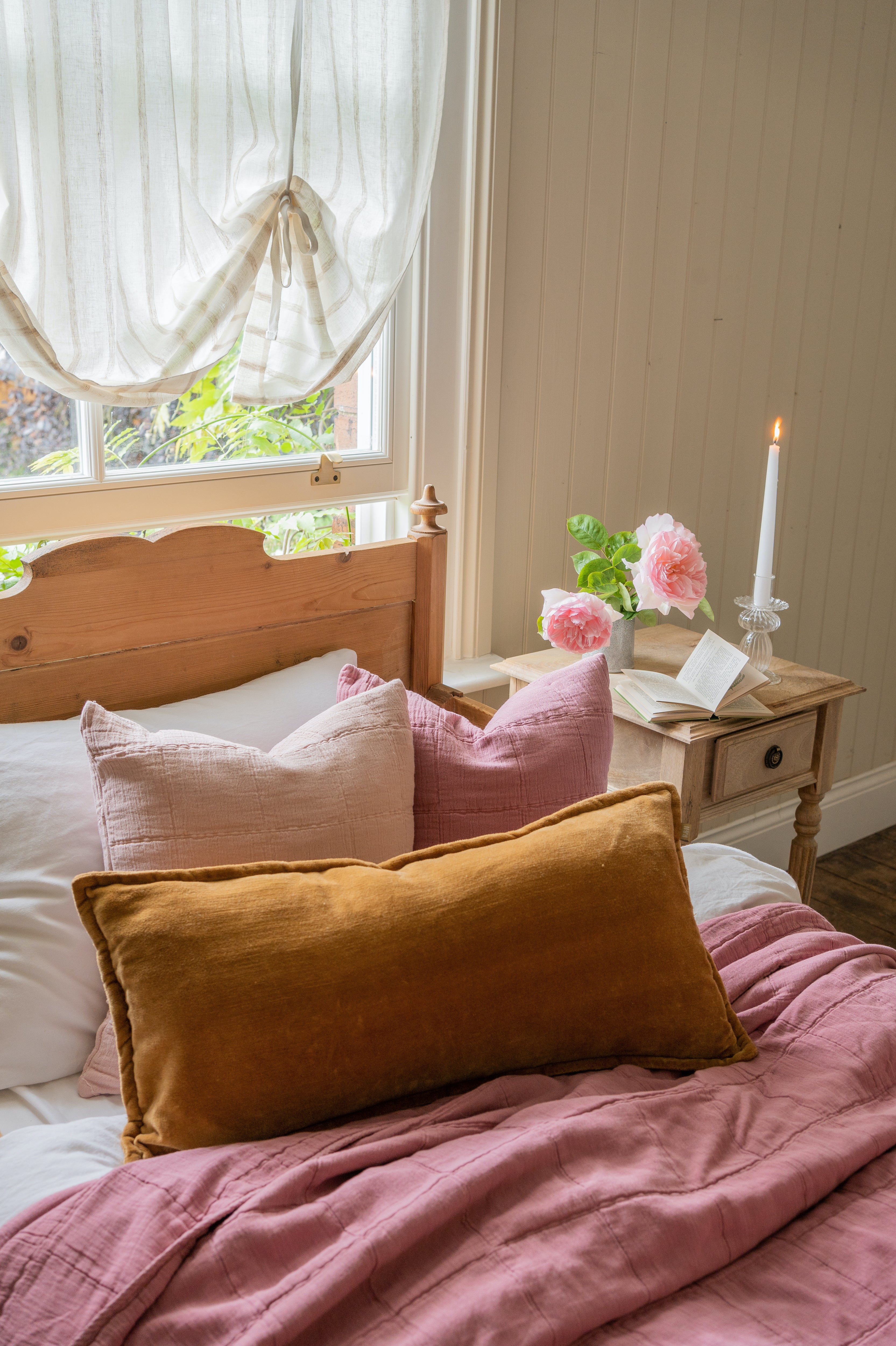 Hand Blown Glass Candle Stick