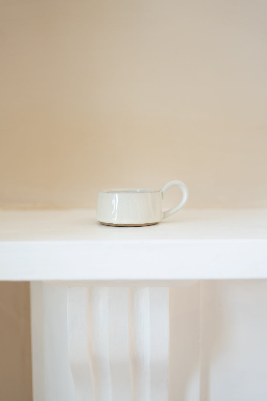 Stoneware Tea Light Cup | Milk White