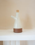 Stoneware Oil Bottle | Milk White