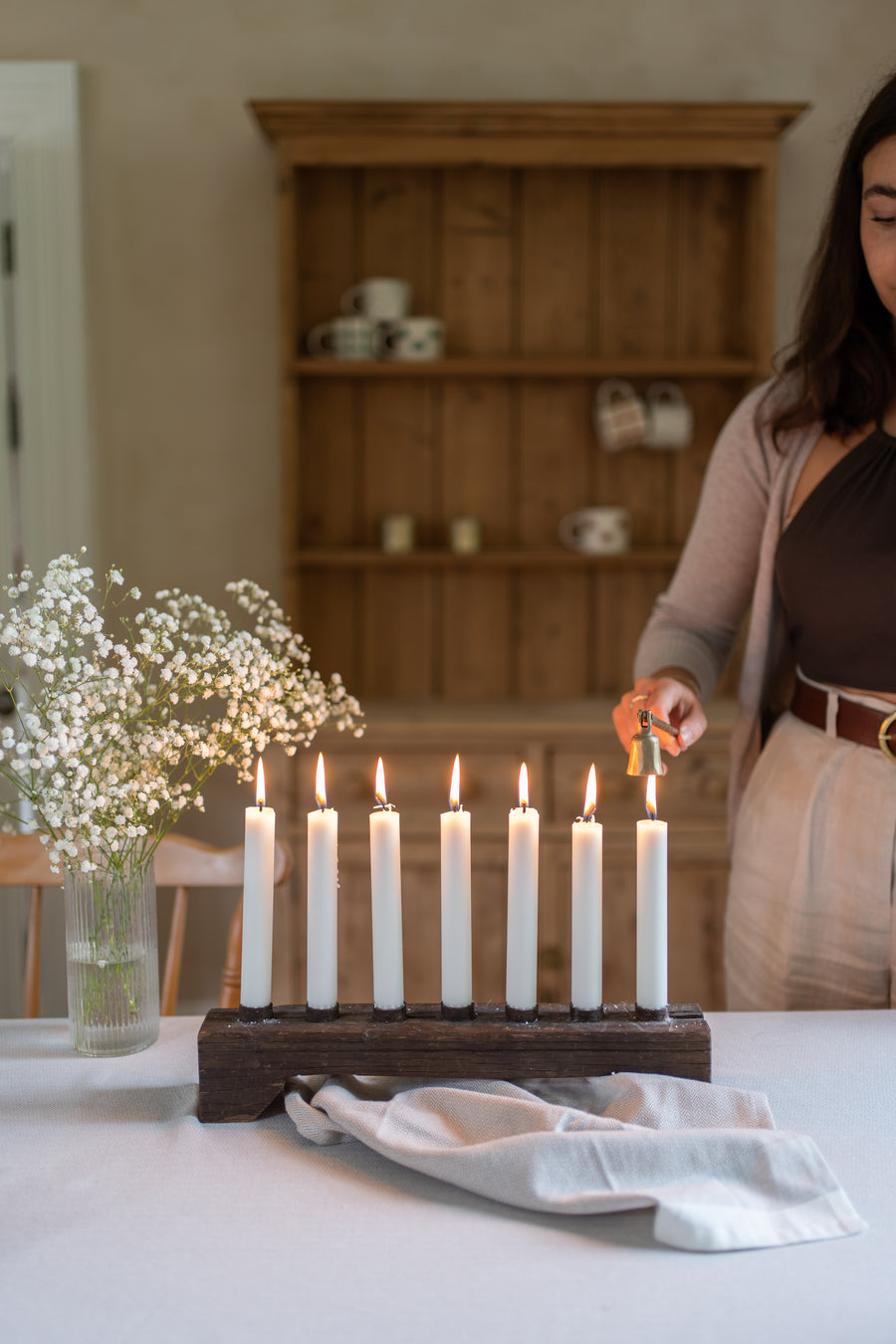 Wooden Candle Holder