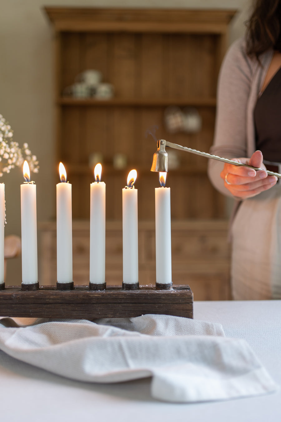 Wooden Candle Holder