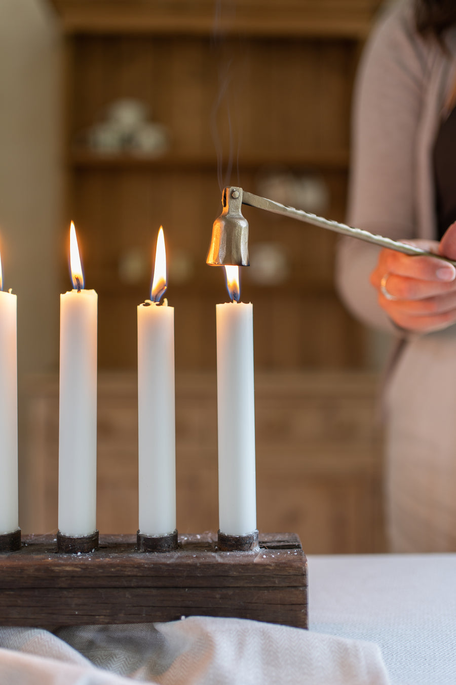 Wooden Candle Holder