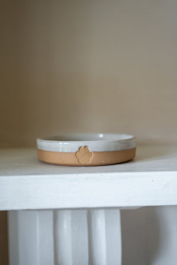 Stoneware Small Pet Bowl | Milk White