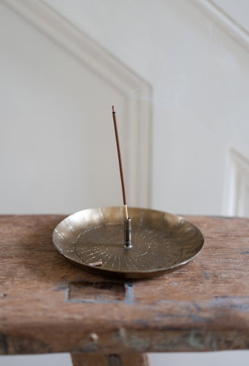 Forged Incense Burner with incense sticks