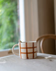 Gingham Check Mug - Ginger