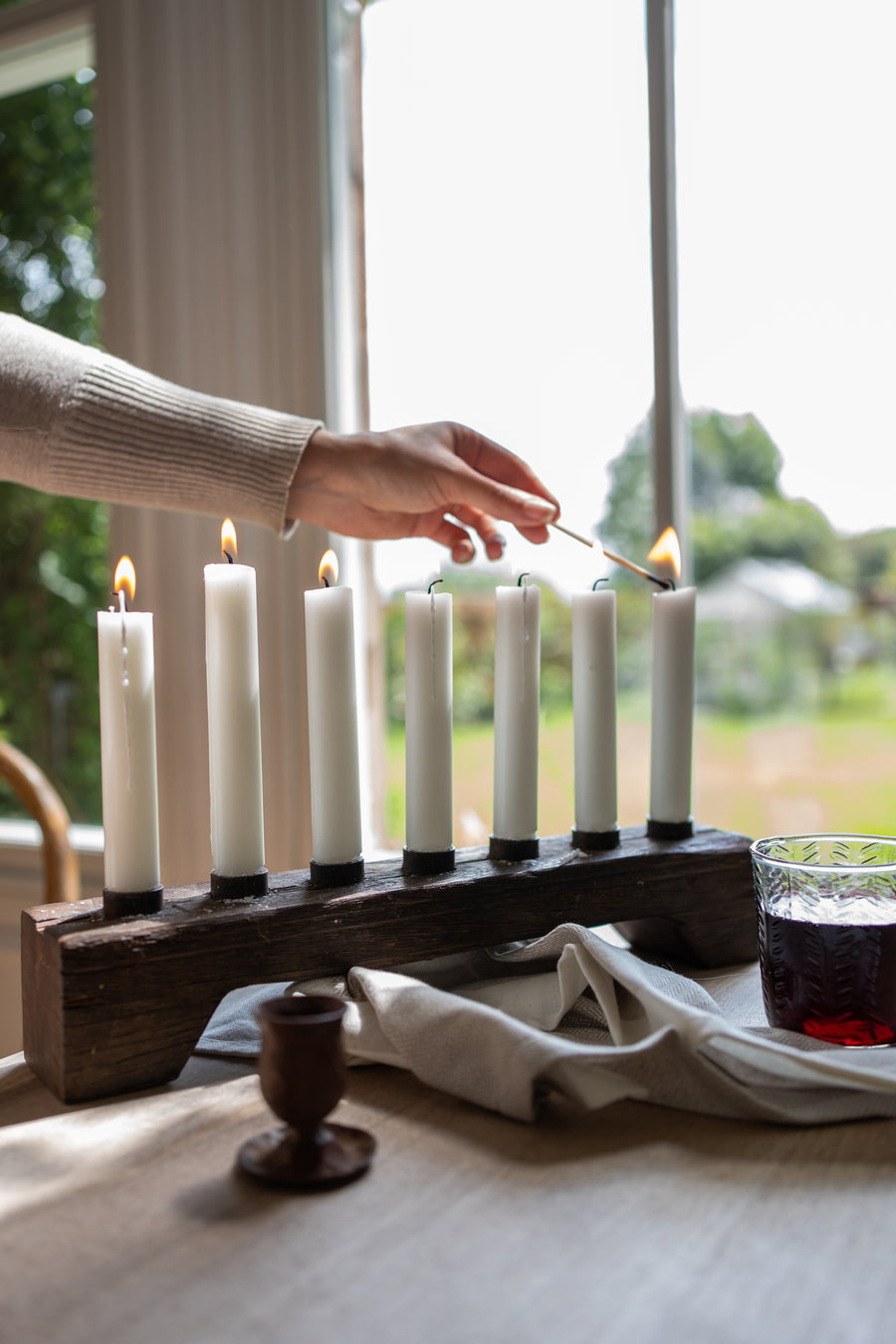 Wooden Candle Holder