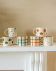 Gingham Check Mug - Ginger