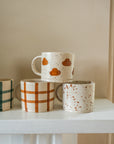 Gingham Check Mug - Ginger