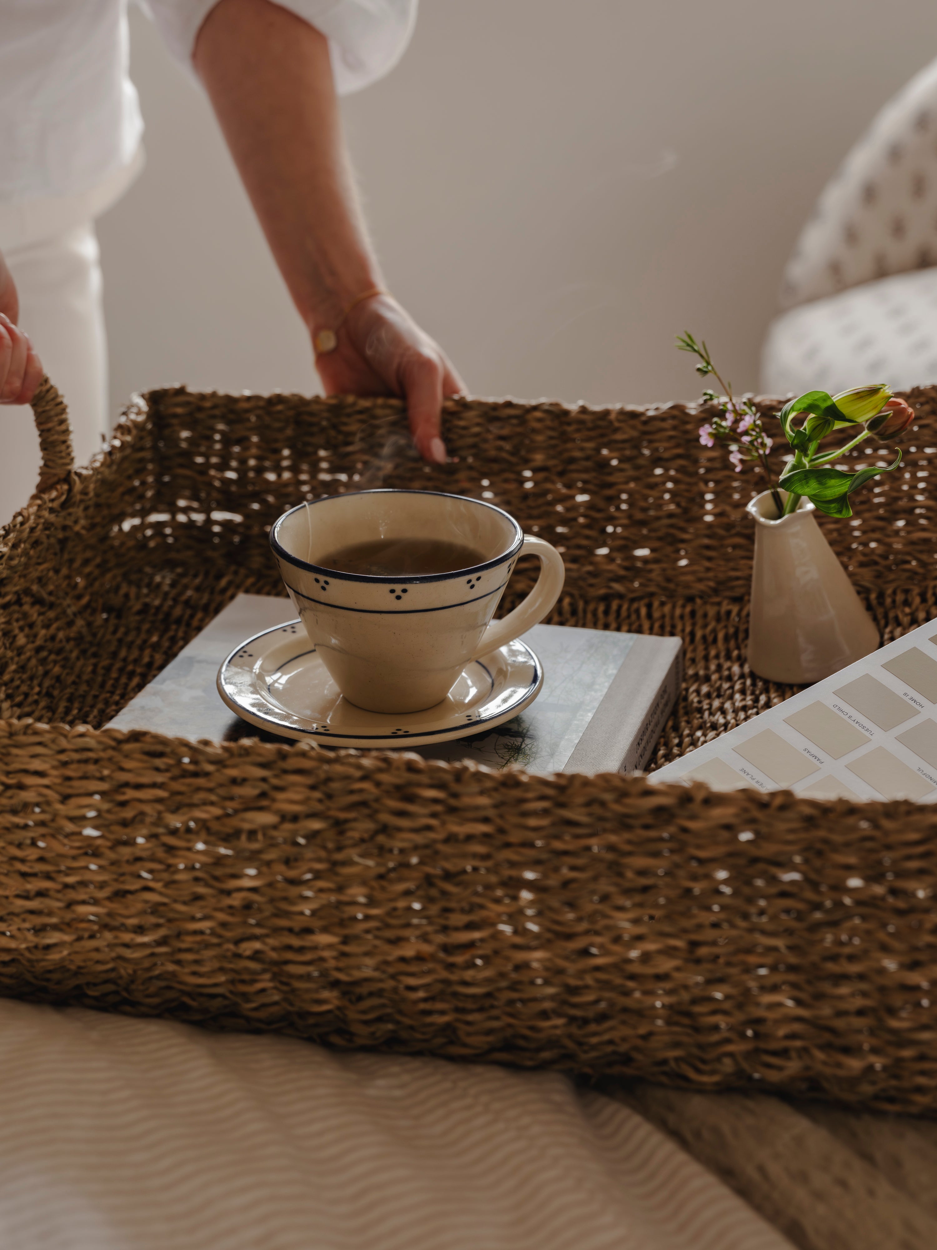 The Breakfast Collection | Tea Cup & Plate |Blue